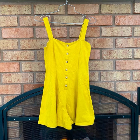 Forever 21 Yellow Flare Romper - Picture 2 of 6